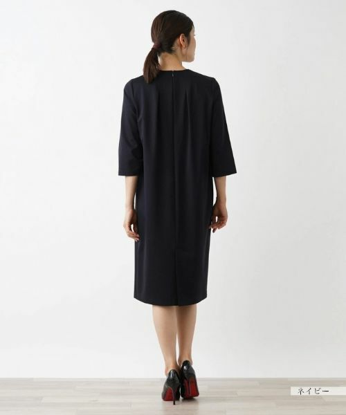 Leilian / レリアン ドレス | 【セレモニー】洗えるパール付きワンピース【Leilian WHITE LABEL】 | 詳細3