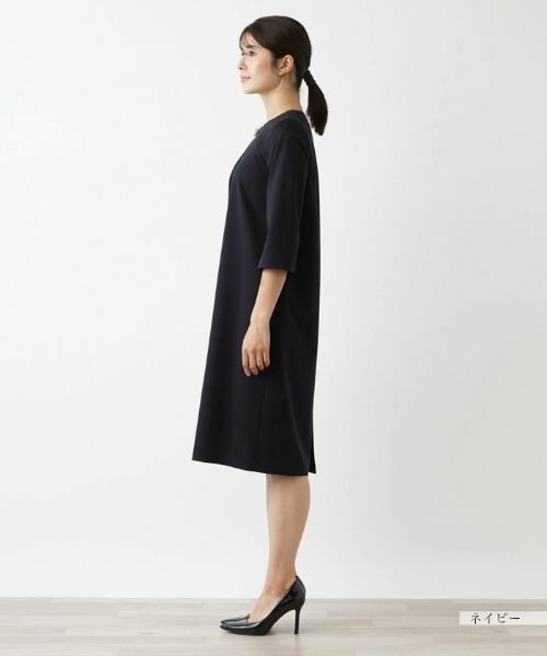 Leilian / レリアン ドレス | 【セレモニー】洗えるパール付きワンピース【Leilian WHITE LABEL】 | 詳細5