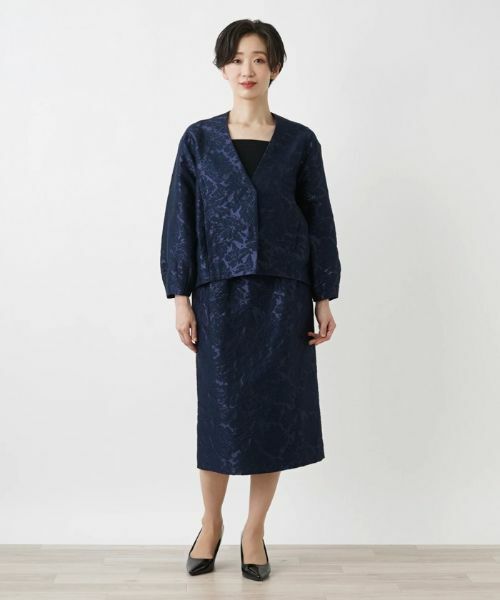 Leilian / レリアン テーラードジャケット | フラワーレースノーカラージャケット | 詳細4