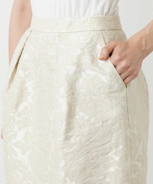 Leilian / レリアン ミニ・ひざ丈スカート | フラワーレースタイトスカート | 詳細10