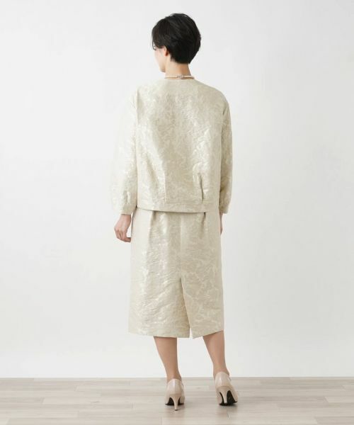 Leilian / レリアン ミニ・ひざ丈スカート | フラワーレースタイトスカート | 詳細3