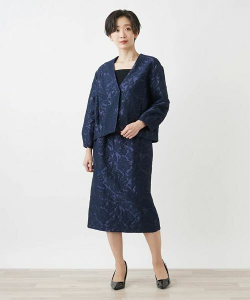 Leilian / レリアン ミニ・ひざ丈スカート | フラワーレースタイトスカート | 詳細4