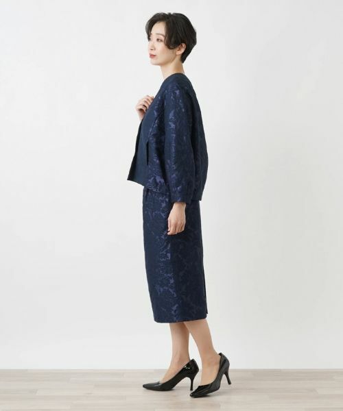 Leilian / レリアン ミニ・ひざ丈スカート | フラワーレースタイトスカート | 詳細5