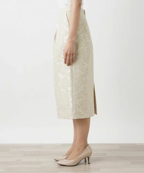 Leilian / レリアン ミニ・ひざ丈スカート | フラワーレースタイトスカート | 詳細8