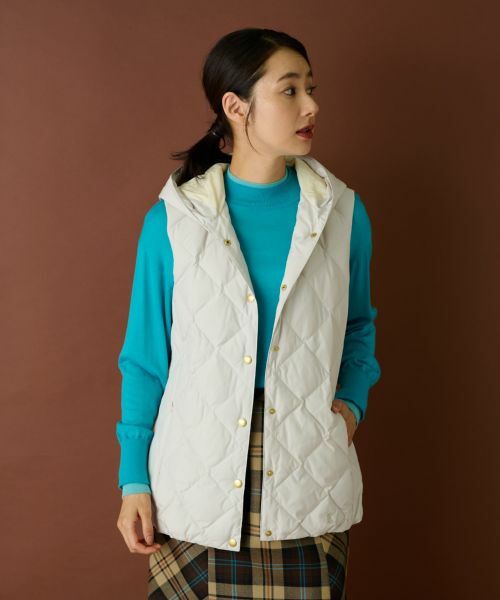 Leilian / レリアン テーラードジャケット | フーデッドダウンベスト【LIMONTA EAST×TAION】 | 詳細1