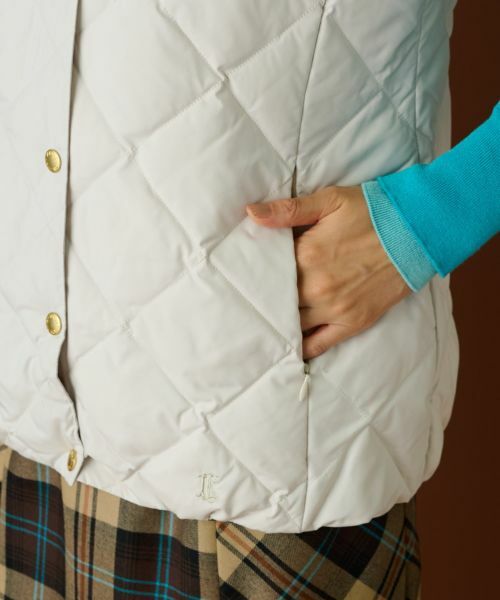 Leilian / レリアン テーラードジャケット | フーデッドダウンベスト【LIMONTA EAST×TAION】 | 詳細10