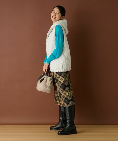 Leilian / レリアン テーラードジャケット | フーデッドダウンベスト【LIMONTA EAST×TAION】 | 詳細14