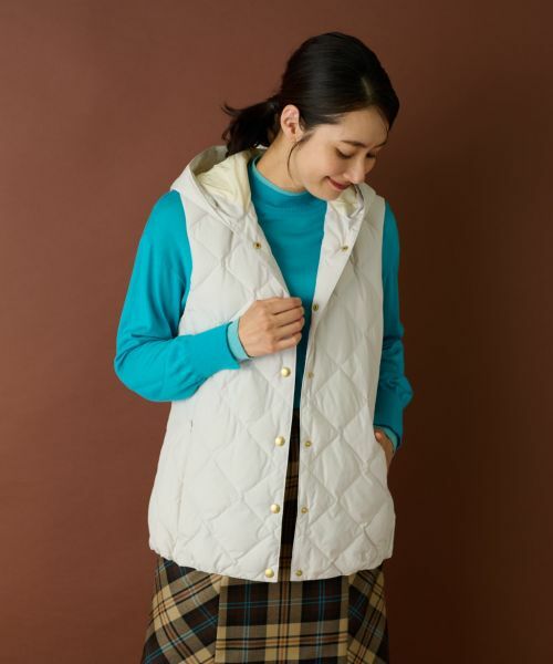 Leilian / レリアン テーラードジャケット | フーデッドダウンベスト【LIMONTA EAST×TAION】 | 詳細2
