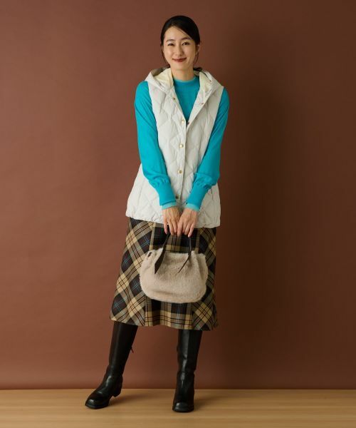 Leilian / レリアン テーラードジャケット | フーデッドダウンベスト【LIMONTA EAST×TAION】 | 詳細20