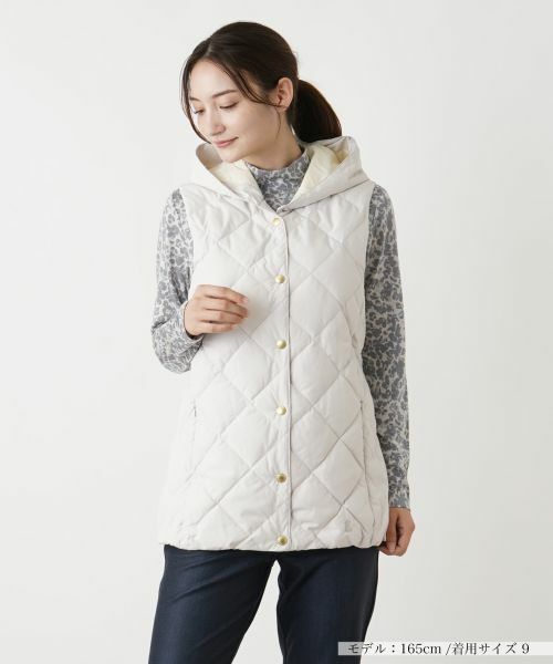 Leilian / レリアン テーラードジャケット | フーデッドダウンベスト【LIMONTA EAST×TAION】 | 詳細25