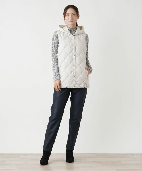 Leilian / レリアン テーラードジャケット | フーデッドダウンベスト【LIMONTA EAST×TAION】 | 詳細26