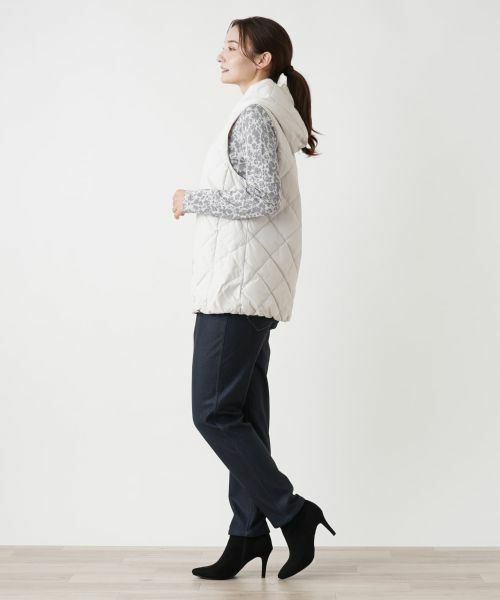 Leilian / レリアン テーラードジャケット | フーデッドダウンベスト【LIMONTA EAST×TAION】 | 詳細27