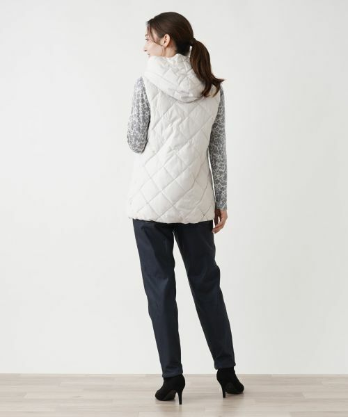 Leilian / レリアン テーラードジャケット | フーデッドダウンベスト【LIMONTA EAST×TAION】 | 詳細28