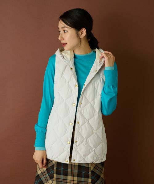 Leilian / レリアン テーラードジャケット | フーデッドダウンベスト【LIMONTA EAST×TAION】 | 詳細3