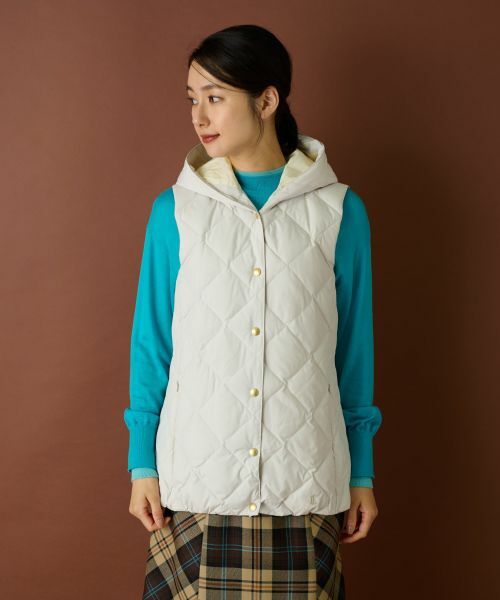 Leilian / レリアン テーラードジャケット | フーデッドダウンベスト【LIMONTA EAST×TAION】 | 詳細4