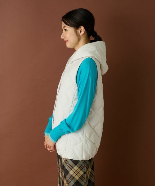 Leilian / レリアン テーラードジャケット | フーデッドダウンベスト【LIMONTA EAST×TAION】 | 詳細5