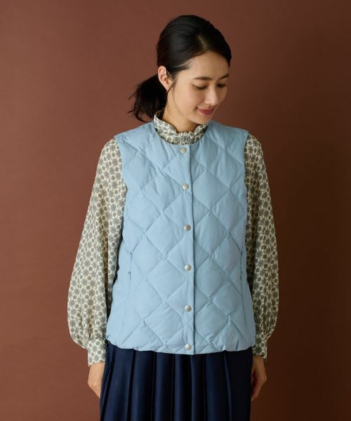 Leilian / レリアン テーラードジャケット | ダウンベスト【LIMONTA EAST×TAION】 | 詳細4