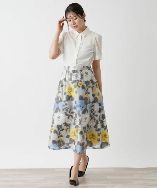 Leilian / レリアン ミニ・ひざ丈スカート | フレアスカート | 詳細1