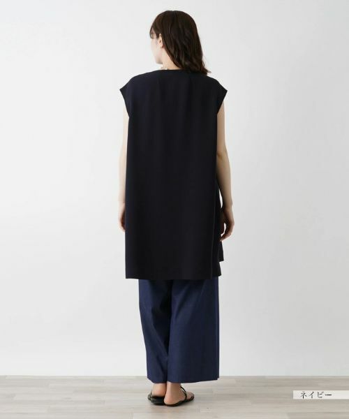 Leilian / レリアン テーラードジャケット | 洗えるロングベスト | 詳細16