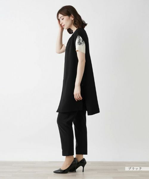 Leilian / レリアン テーラードジャケット | 洗えるロングベスト | 詳細18