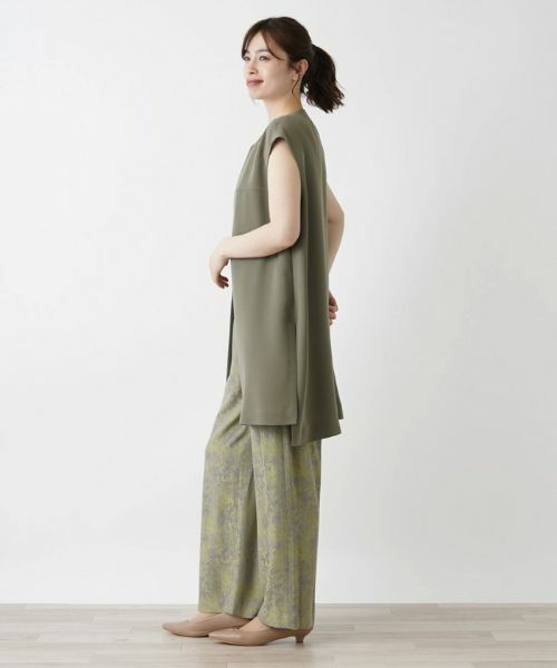 Leilian / レリアン テーラードジャケット | 洗えるロングベスト | 詳細2