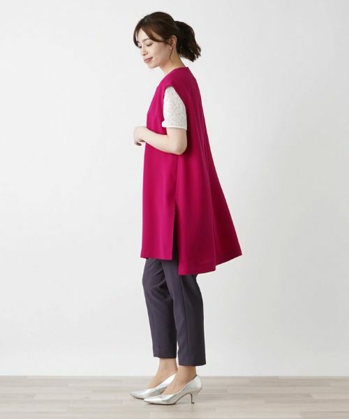 Leilian / レリアン テーラードジャケット | 洗えるロングベスト | 詳細21