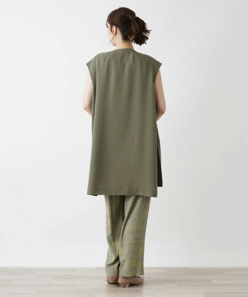 Leilian / レリアン テーラードジャケット | 洗えるロングベスト | 詳細3