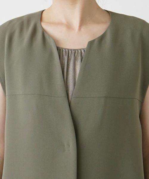 Leilian / レリアン テーラードジャケット | 洗えるロングベスト | 詳細7