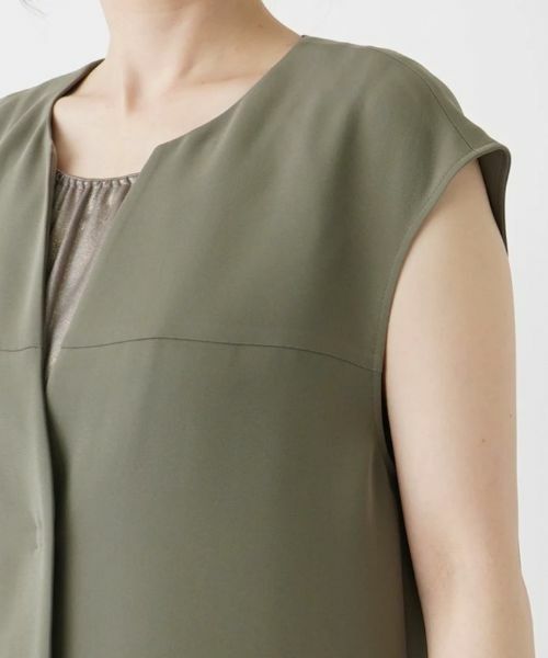 Leilian / レリアン テーラードジャケット | 洗えるロングベスト | 詳細9