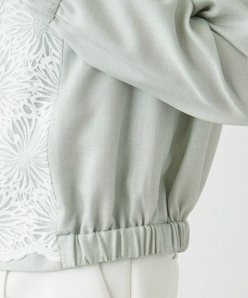 Leilian / レリアン テーラードジャケット | 切替えノーカラーブルゾン | 詳細19