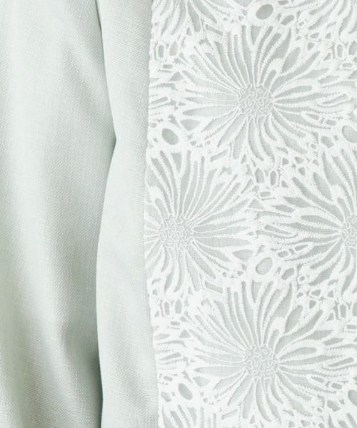 Leilian / レリアン テーラードジャケット | 切替えノーカラーブルゾン | 詳細21