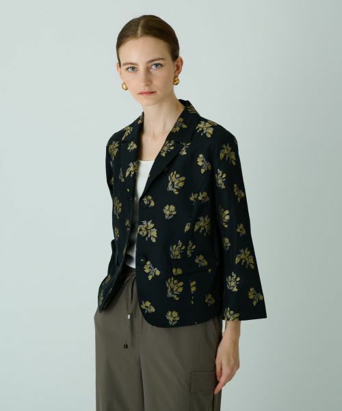 Leilian / レリアン テーラードジャケット | 【店舗人気】総柄ジャケット | 詳細1