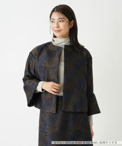 Leilian / レリアン テーラードジャケット | ボタニカル柄ジャケット