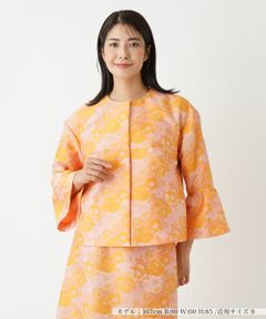 Leilian / レリアン テーラードジャケット | ボタニカル柄ジャケット