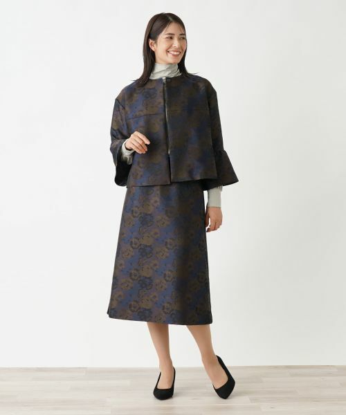 Leilian / レリアン テーラードジャケット | ボタニカル柄ジャケット | 詳細3