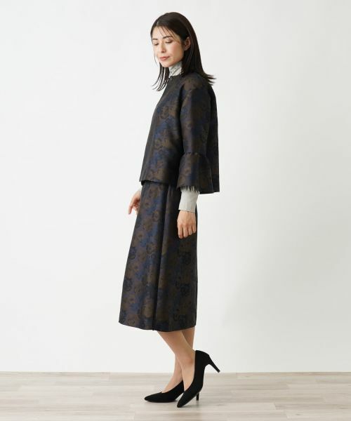 Leilian / レリアン テーラードジャケット | ボタニカル柄ジャケット | 詳細4