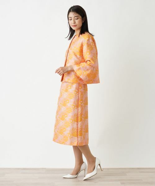 Leilian / レリアン テーラードジャケット | ボタニカル柄ジャケット | 詳細8