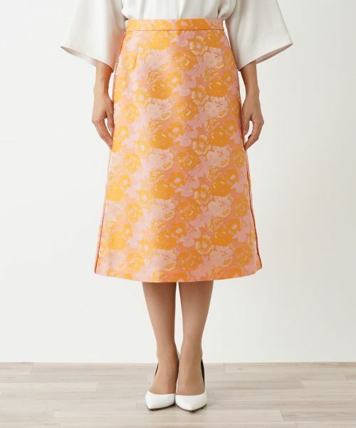 Leilian / レリアン ミニ・ひざ丈スカート | ボタニカル柄スカート | 詳細12
