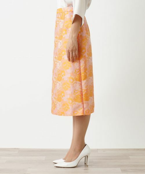 Leilian / レリアン ミニ・ひざ丈スカート | ボタニカル柄スカート | 詳細13