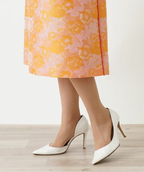 Leilian / レリアン ミニ・ひざ丈スカート | ボタニカル柄スカート | 詳細17