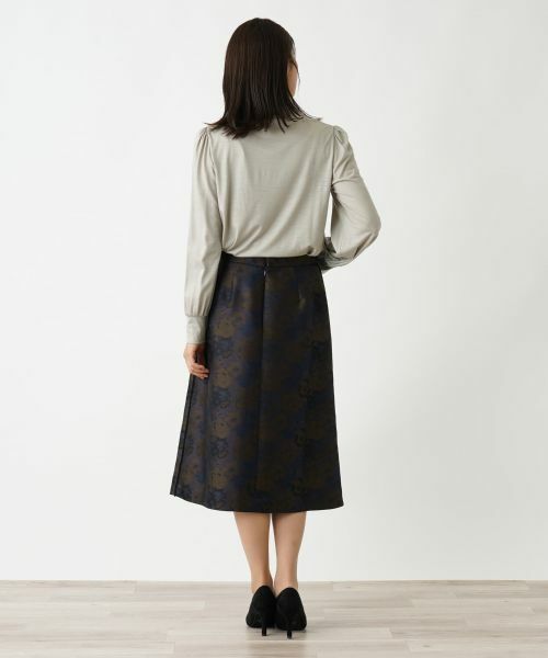 Leilian / レリアン ミニ・ひざ丈スカート | ボタニカル柄スカート | 詳細6