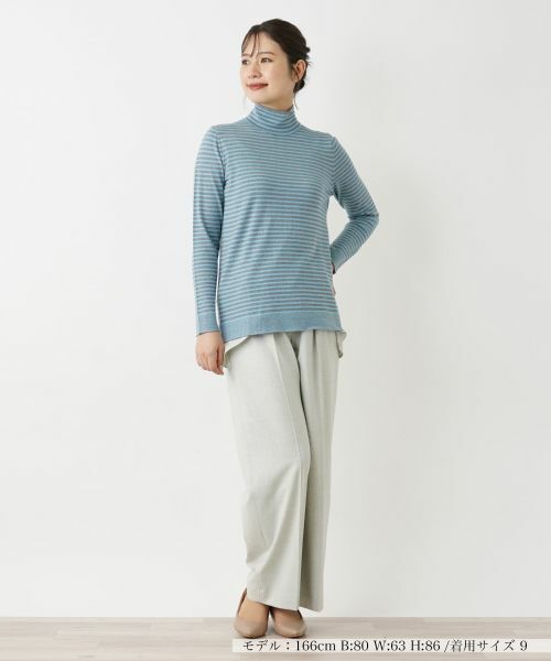 Leilian / レリアン ニット・セーター | ボーダー柄カットソー | 詳細11