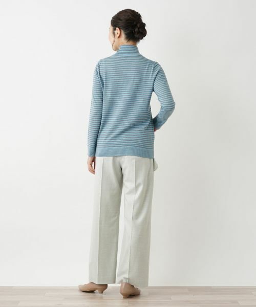 Leilian / レリアン ニット・セーター | ボーダー柄カットソー | 詳細13