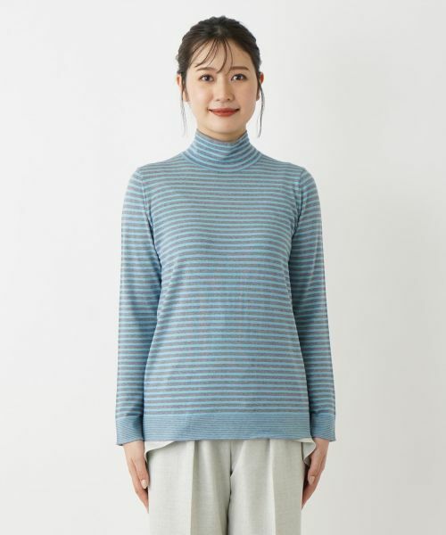 Leilian / レリアン ニット・セーター | ボーダー柄カットソー | 詳細14