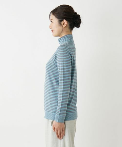 Leilian / レリアン ニット・セーター | ボーダー柄カットソー | 詳細15