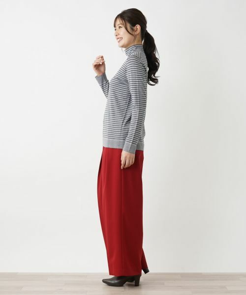 Leilian / レリアン ニット・セーター | ボーダー柄カットソー | 詳細2