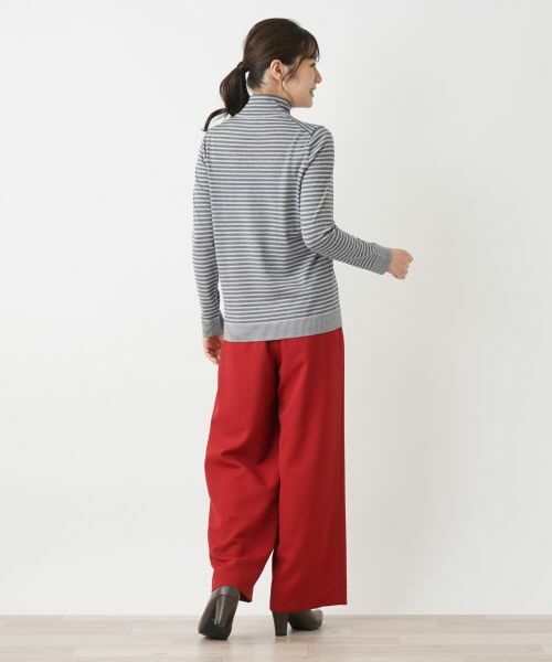 Leilian / レリアン ニット・セーター | ボーダー柄カットソー | 詳細3