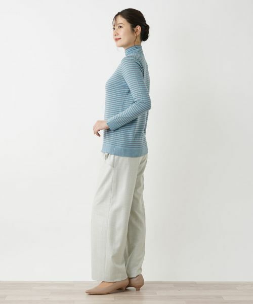 Leilian / レリアン ニット・セーター | ボーダー柄カットソー | 詳細5