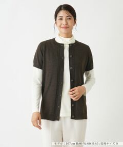 Leilian / レリアン テーラードジャケット | ハーフスリーブニットベスト