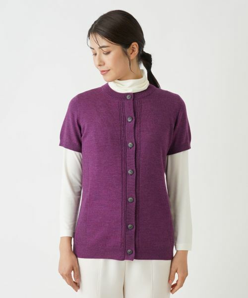 Leilian / レリアン テーラードジャケット | ハーフスリーブニットベスト | 詳細16